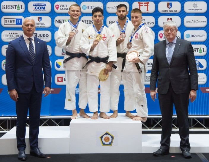Patrick Weisser, links, wird Zweiter beim European Open in Sarajevo, Bild EJU